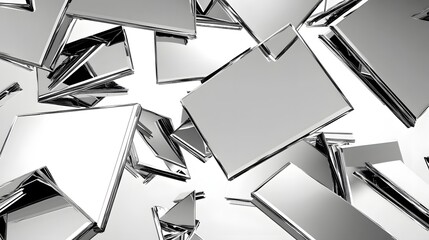 Poster - Abstract shapes of various sizes and forms.