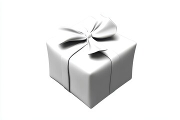 Fototapete - A gift box with a tied ribbon.