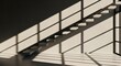 © Mdkudrat - Photo of sunlight casts dramatic shadows across modern stairs
