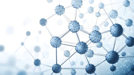 Aufkleber - A complex network of interconnected spheres.