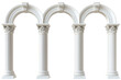 © Mostaque - Triple classical columns with arches isolated on transparent background