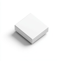 Fototapete - Blank square box on white background.