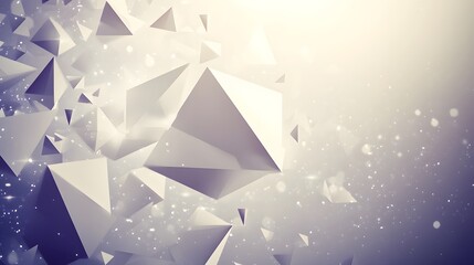 Poster - Abstract geometric shapes in light gray tones.