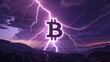 © Abstract - Authentic Golden Bitcoin Illustration Showing Blockchain Financial Platforms Creating Secure Global Cryptocurrency Wealth Growth