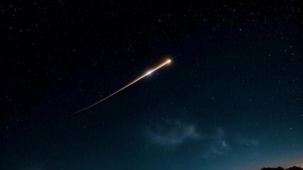 Wall Mural - there is a long line of stars in the sky with a single star