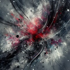 Wall Mural - Grunge Music Energy A raw textured background of grey and black