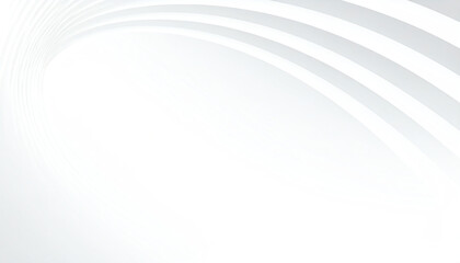 Poster - Abstract design featuring smooth, flowing lines on a white background, creating a sense of depth and movement