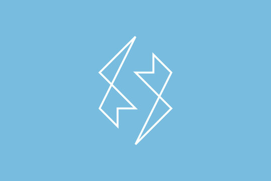 line art letter S minimalist logo