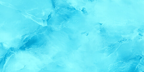 Poster - Showcases a smooth abstract surface with a predominantly light blue color scheme, It features a marbled texture with swirling patterns, The effect is reminiscent of of flowing water or a serene sky.