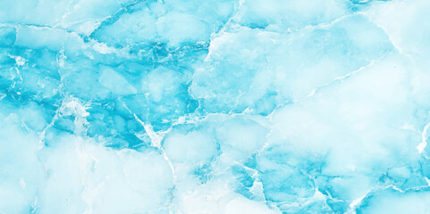 Poster - Showcases a smooth abstract surface with a predominantly light blue color scheme, It features a marbled texture with swirling patterns, The effect is reminiscent of of flowing water or a serene sky.