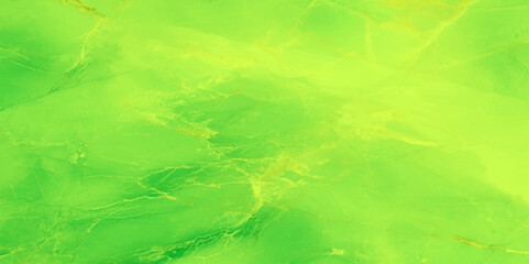 Poster - Marbled surface with a vibrant green color scheme, It features swirling patterns and delicate veins in shades of lime green and yellow, The effect is reminiscent of polished stone.