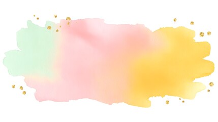 Poster - watercolor pastel wash background, soft blend