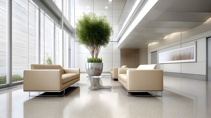 Poster - terrazzo floor seamless tile, neutral speckled design