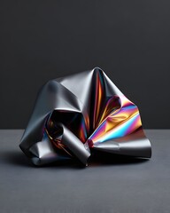 Poster - holographic foil texture with rainbow reflection