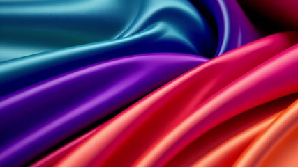 Poster - Dynamic seamless animated kinetic lines create vibrant waves of color flowing gently across the surface, Seamless animated kinetic wavy lines background colorful backgrounds colourful shapes waves