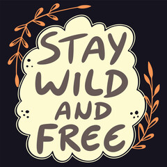 Poster - Stylized hand lettered phrase design with vibrant cmyk colors and classic font pairings