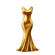 © Soneananh - Captivating golden dress icon isolated on white background