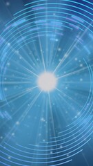Poster - Creating animation, glowing circular patterns and light beams in digital design