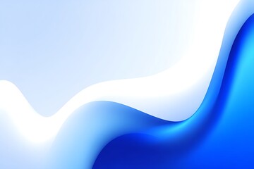 Fototapete - Vibrant Blue Wave Abstract Flowing Design for a Modern Clean Medical Background Theme