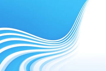 Poster - Fluid Blue Waves Abstract Clean Background Theme for Medical Presentations and Digital Designs
