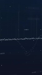 Poster - Animation of data processing on black background