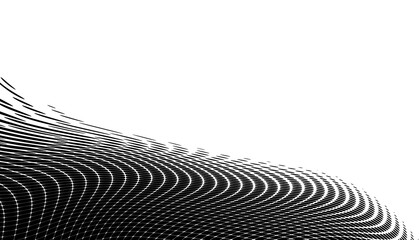 Poster - Monochrome gradient halftone dots background. Overlay png illustration. Abstract grunge dots on transparent background