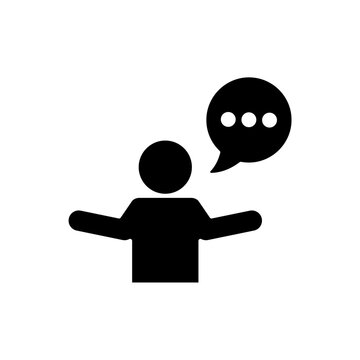 Icon a pronunciation, isolated against a clean background.