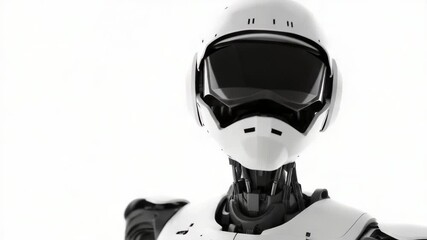 Poster - A detailed view of a robot's head and hands, suitable for technology and innovation illustrations