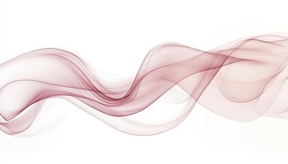 Poster - Elegant Abstract Waves Pattern with Smooth Lines and Copper Tones for Modern Digital Art Decor