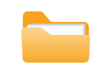 Aufkleber - office folder icon file folder icon document file storage office folder icon with documents. vector 