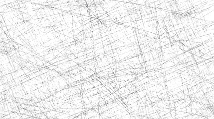 Poster - Chaotic scratched line texture background design. Abstract grunge surface pattern with intersecting rough strokes. Vintage distressed sketch concept.