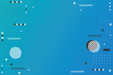 Poster - Abstract Modern Geometric Mempish Background Vector Template Design