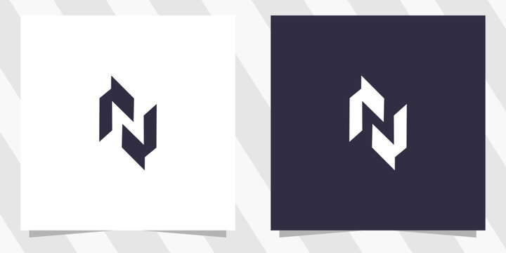 letter n logo design vector