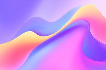Poster - Vibrant Fluid Waves Abstract Colorful Gradient Background Theme Design