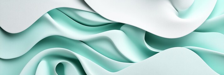 Poster - Contemporary Wavy Gradient Background with Fluid Shapes and Stylish Ripple Texture for Design Use