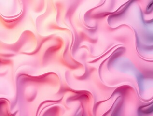 Aufkleber - Abstract background with smooth pastel pink gradient waves and curves texture