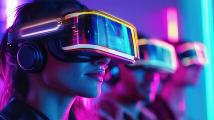 Poster - A person wearing a virtual reality headset, a device used for immersive gaming and entertainment