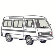 © MST CHIN BANU BEGUM - White minibus with grey tinted windows and black trim vehicle transportation
