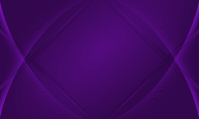 Poster - Modern design vector for banner, poster, web, seminar, campaign, business, corporate–Elegant minimal futuristic violet gradient background–Abstract curve shape 3D pattern background with line str
