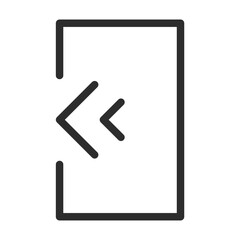 Poster - Back Icon with Rewind Arrow Graphic for Website Interface and App Navigation
