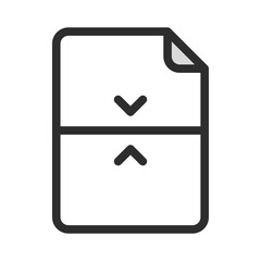 Poster - Document Resize Icon for Page Expand and Maximize Graphic Symbol on User Interface