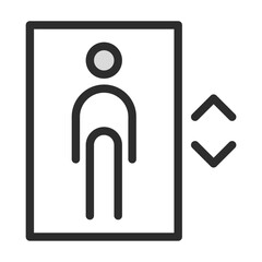 Fototapete - Elevator lift icon building transportation symbol vector illustration