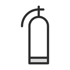 Fototapete - Fire extinguisher safety icon drawing emergency symbol vector illustration