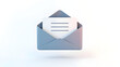 © ModernFiles - Email message inbox notification on white background featuring contemporary design
