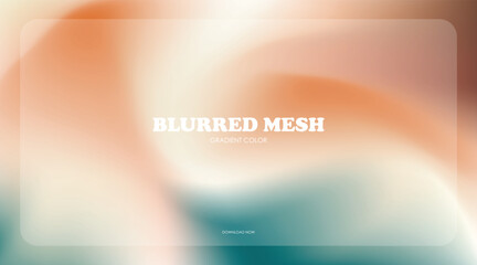 Fototapete - gradient blurred mesh red and blue dark colorful background
