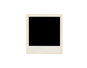 Leinwandbilder - Vintage CreamColored Instant Photo Frame with Textured Surface.