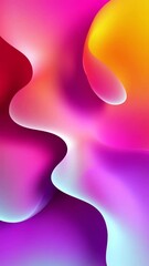 Poster - A colorful, abstract background with a pink and orange swirl. The background is a mix of pink and orange colors