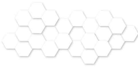 Fototapete - Futuristic 3D White Light  Geometric hexagon Structure Featuring Abstract Polygonal Honeycomb Pattern, Technology-Inspired Design, and a Luxurious, Modern Vector Background for Innovation