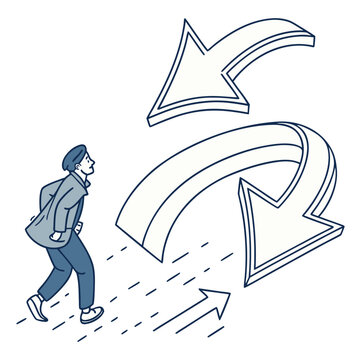 Set vector illustration of hand drawn and curved arrows