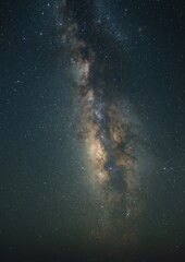 Wall Mural - stunning milky way night sky